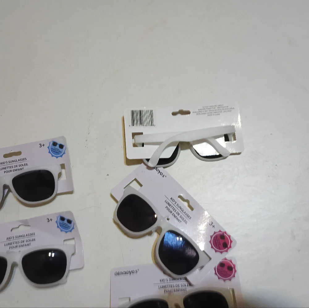 6 pair Kids Sunglasses Frames change in sunlight purple and blue